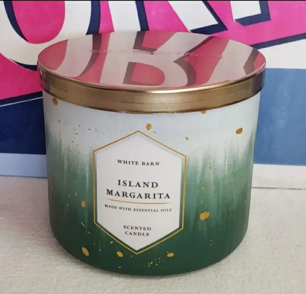 BBW Island Margarita Large 3 Wick Candle Home Fragrance Decor